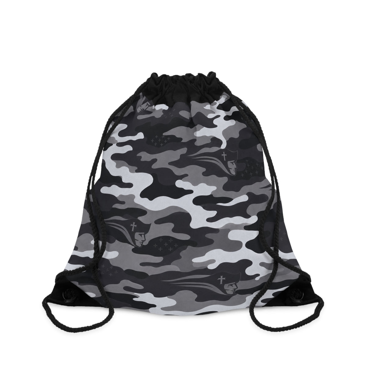 SWCS Midnight Camo Drawstring Bag