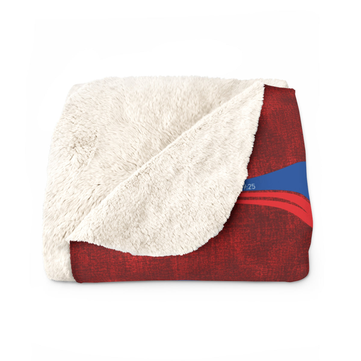 Pat Red Repeat Sherpa Fleece