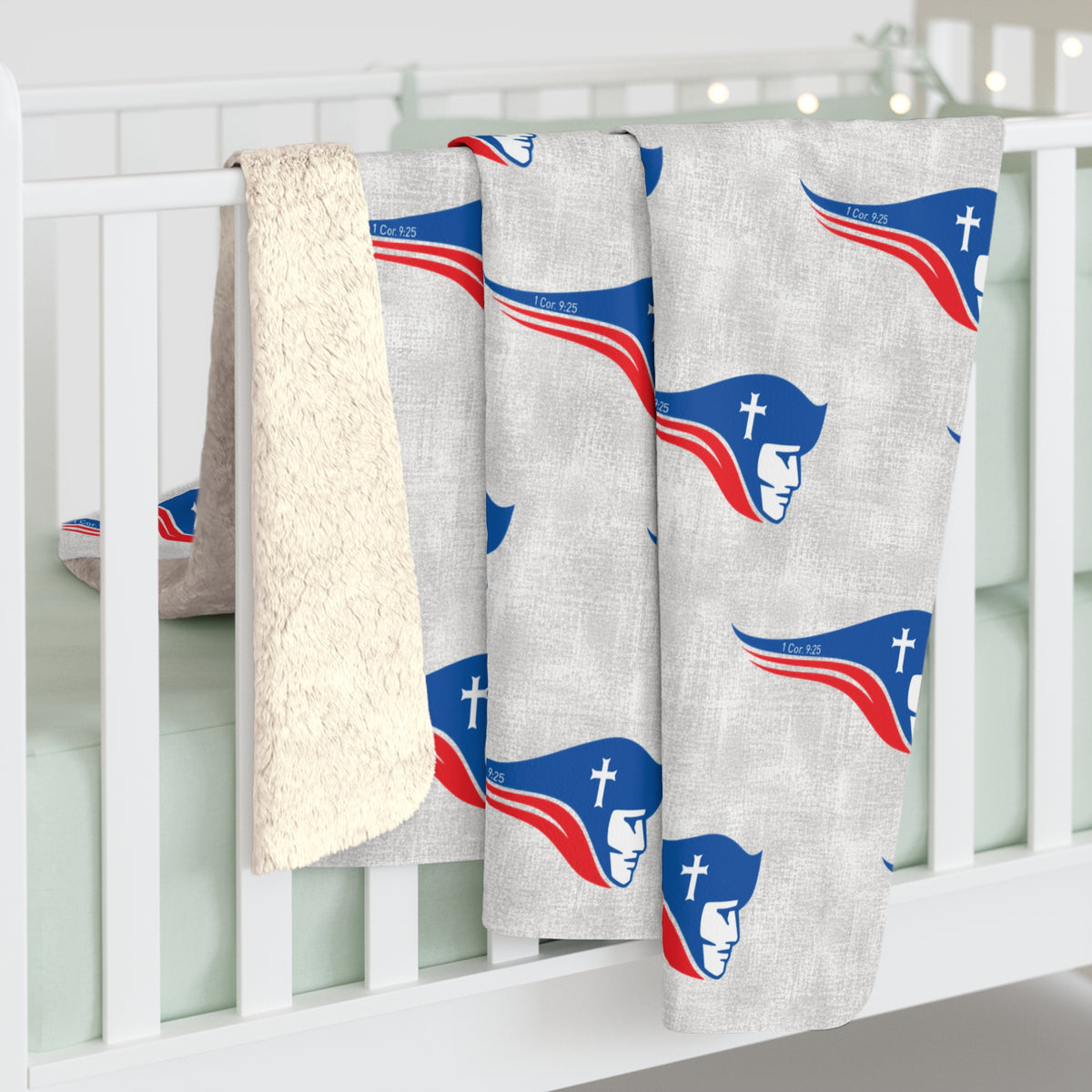 Pats White Repeat Sherpa Fleece