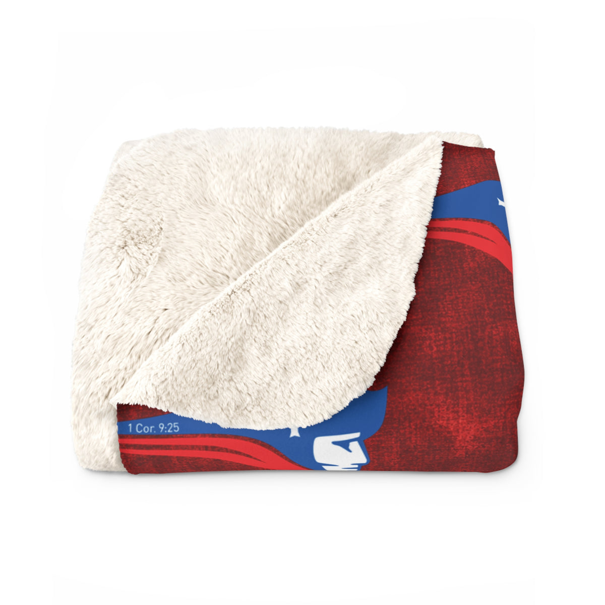 Pat Red Repeat Sherpa Fleece