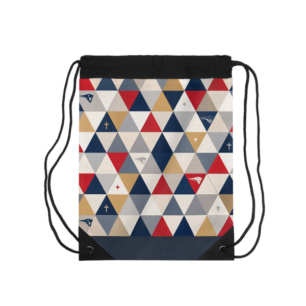 SWCS Triangle Mosaic Drawstring Bag