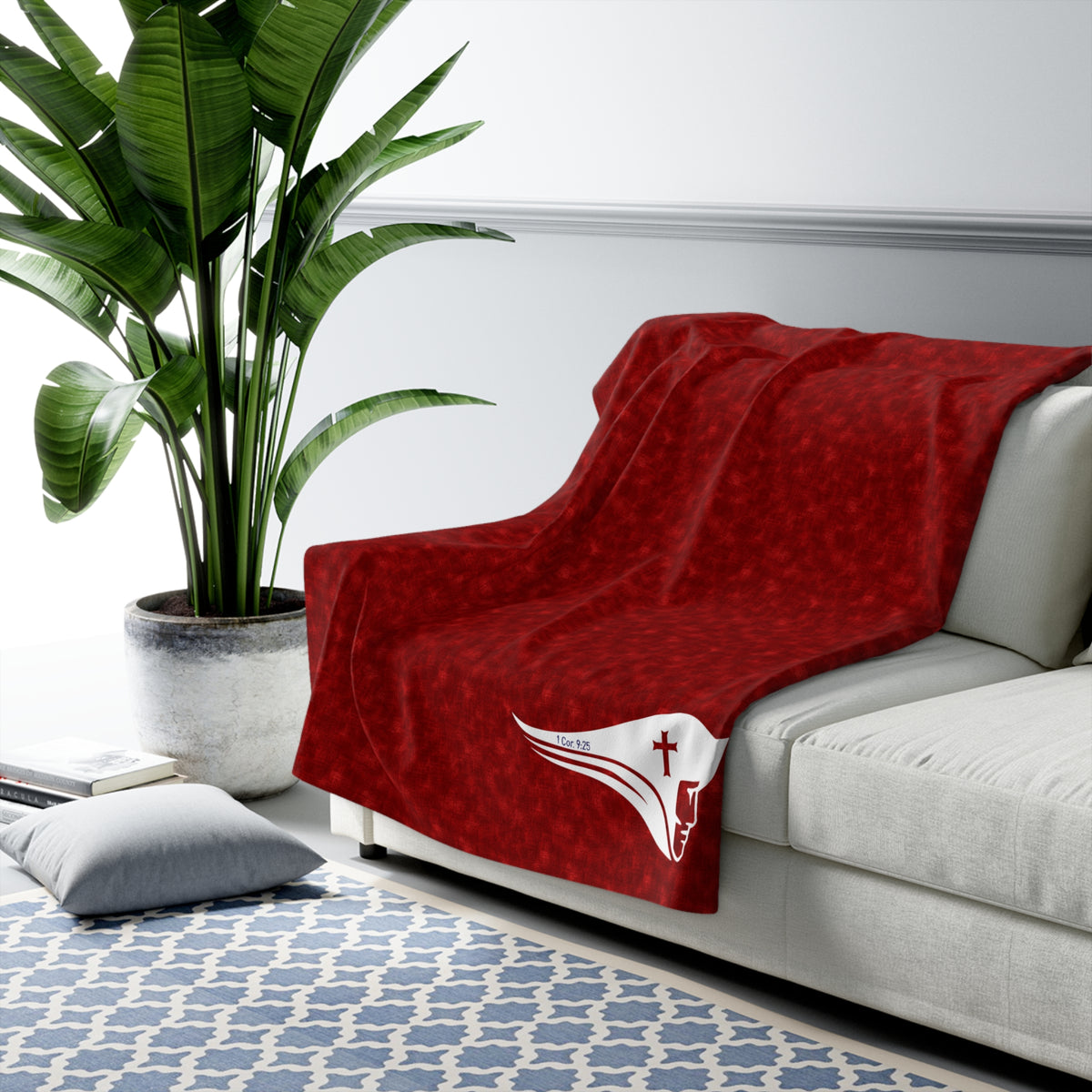 SWCS Texture Red Fleece Sherpa