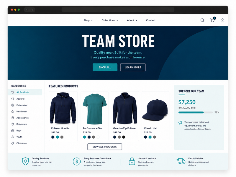 How to Create a Team Store for Youth Sports