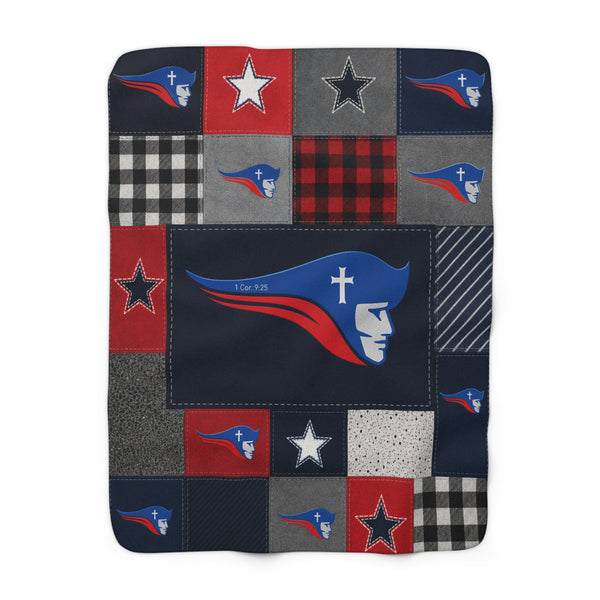 SWCS Plaid Patch Fleece Sherpa