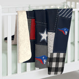 SWCS Plaid Patch Fleece Sherpa
