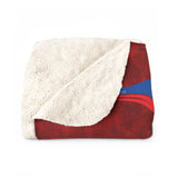 Pat Red Repeat Sherpa Fleece