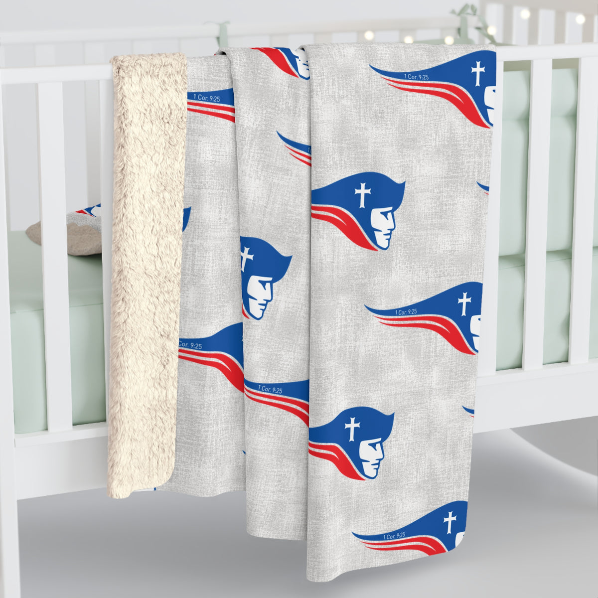 Pats White Repeat Sherpa Fleece
