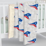 Pats White Repeat Sherpa Fleece