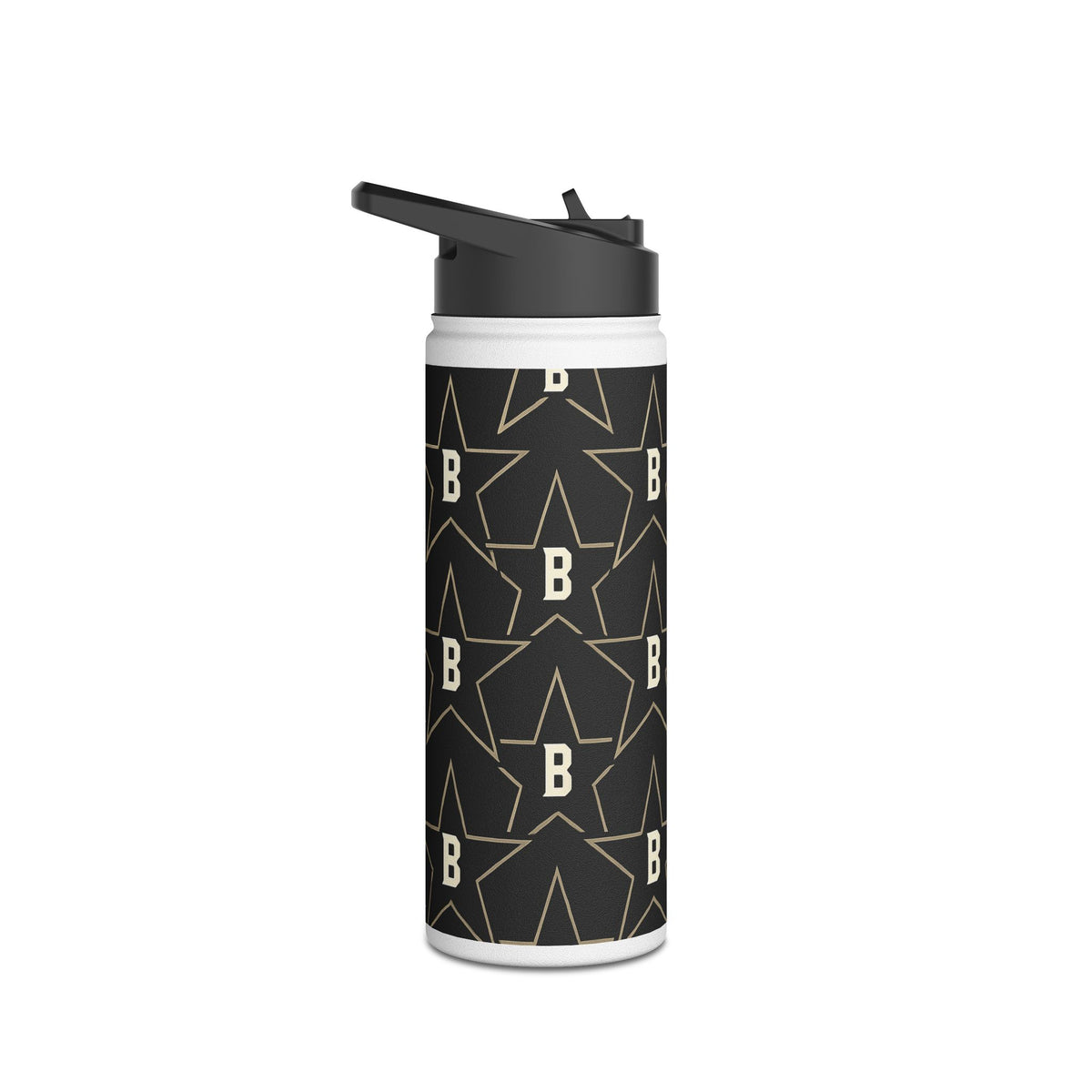 Water Bottle - Repeat Black