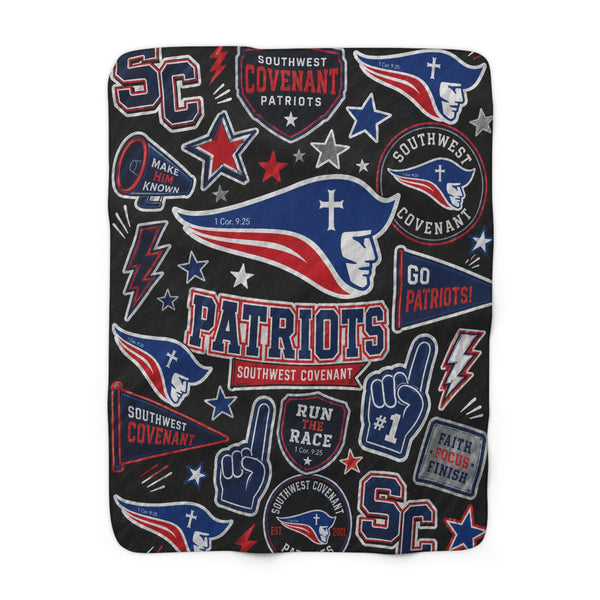 SWCS Collage Fleece Sherpa