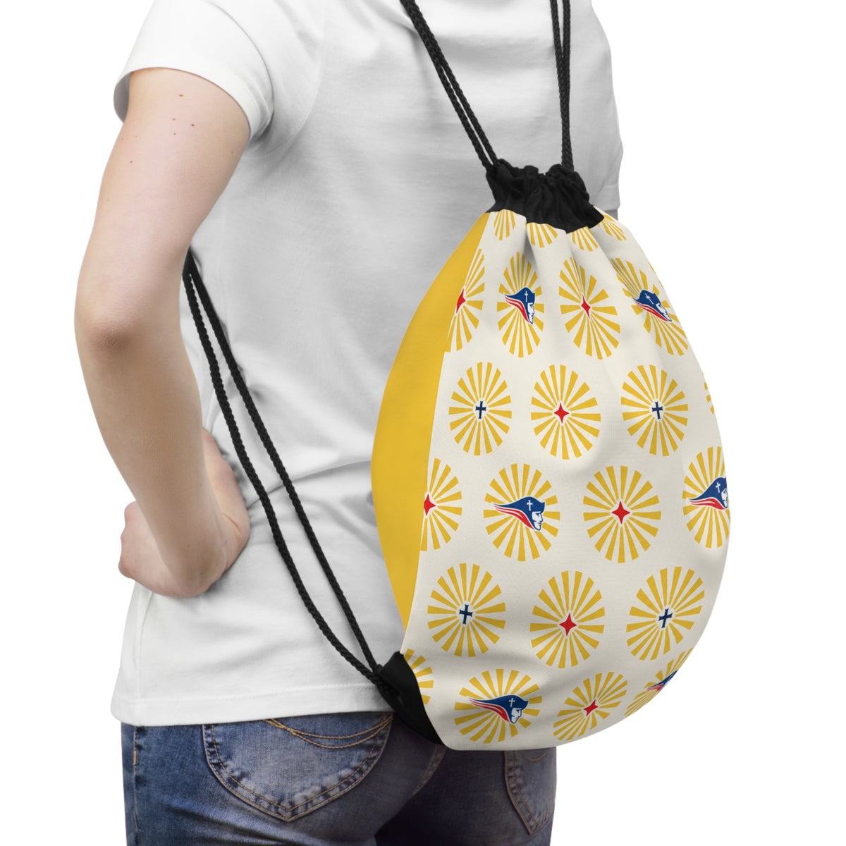 SWCS Sunburst Drawstring Bag