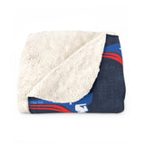 Pat Blue Repeat Sherpa Fleece