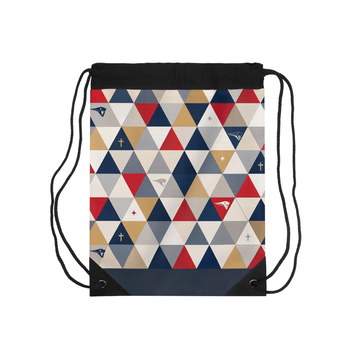 SWCS Triangle Mosaic Drawstring Bag