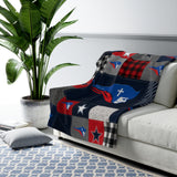 SWCS Plaid Patch Fleece Sherpa